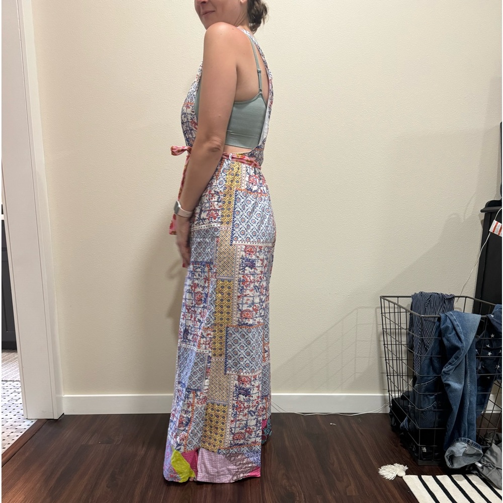 Anthropologie patchwork overalls - Picture 2 of 4